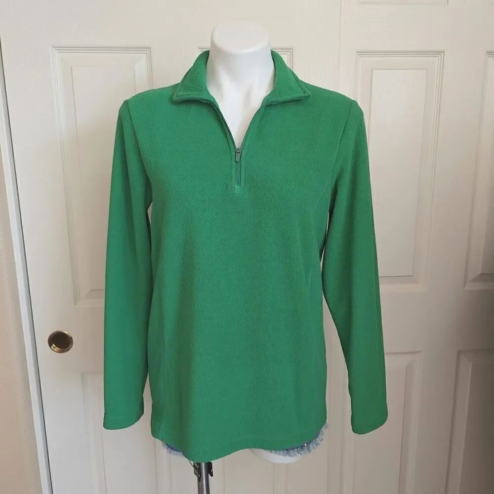 Land's End 1/4 zip fleece top sz S